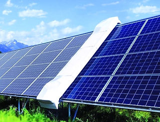 Solar panel cleaning robot.