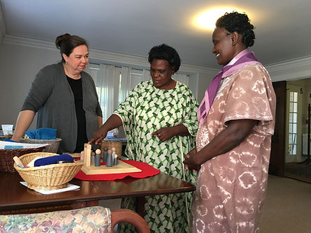 Public ministers from different Quaker traditions travel to share about Faith & Play stories. Photo courtesy of Melinda Wenner Bradley.