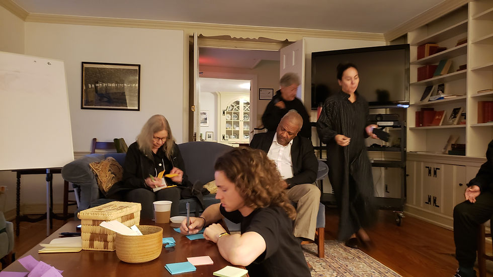 Some members of our fellows cohort, hard at work...