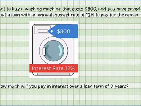 Calculate interest rate using percentages