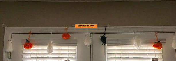 Making A Spooky Yarn Garland