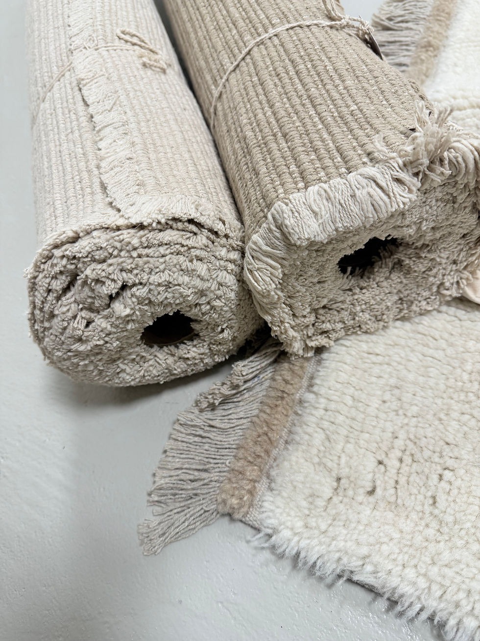 Thumbnail: Vloerkleed Beige Handloom
