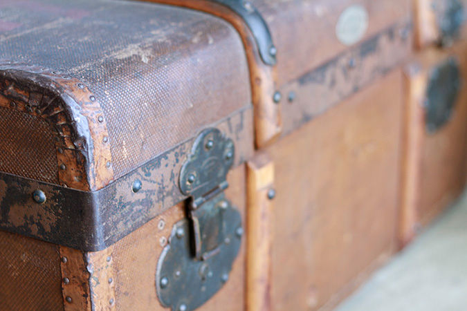 サムネイル： Antique Belguim Trunk  |  アンティーク トランク 1301-126