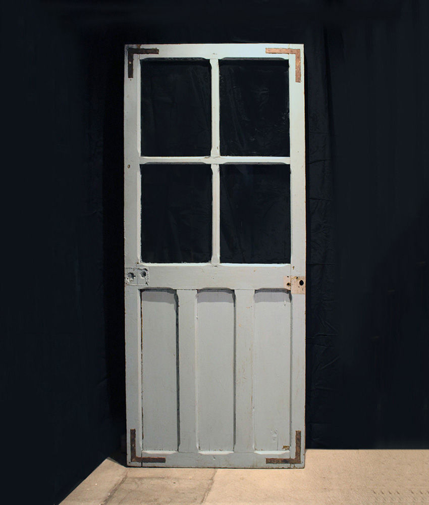 サムネイル： Wooden Door (Sky Blue) |  アンティークドア 190129 　 ¥88,000