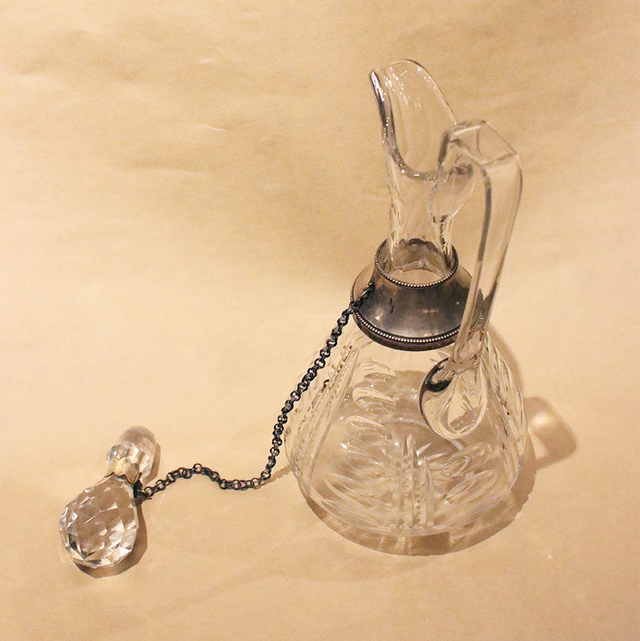 サムネイル： Silver & Crystal Decanter  | シルバー金具付きクリスタルデキャンタ　23022