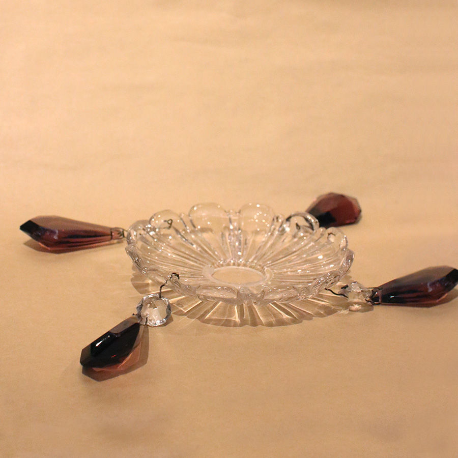 サムネイル： Crystal Candle Drip Tray  | クリスタル ロウ受け　23008