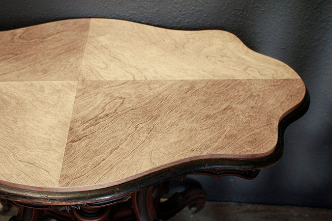 サムネイル： Antique Wooden Tea Table  |  アンティークティーテーブル 1301-085