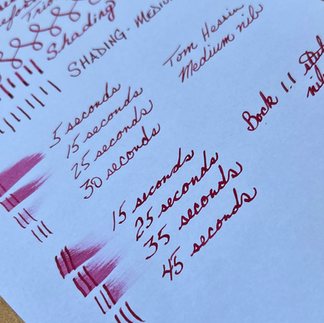Fountain Pen Ink Swatch of Noodlers Roses in the Louvre