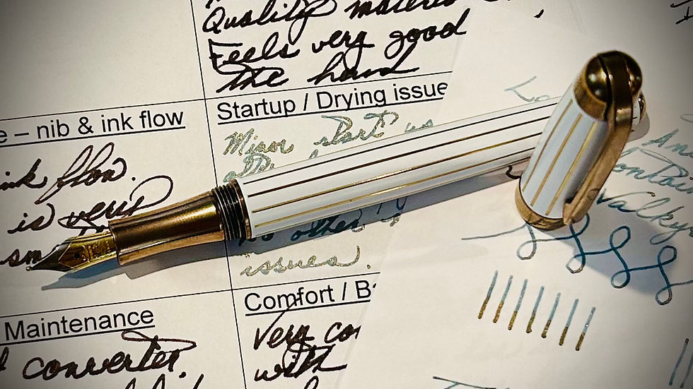 Image of Fountain Pen Laban Antique II White