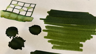 Olivine Fountain Pen Ink Writing Test