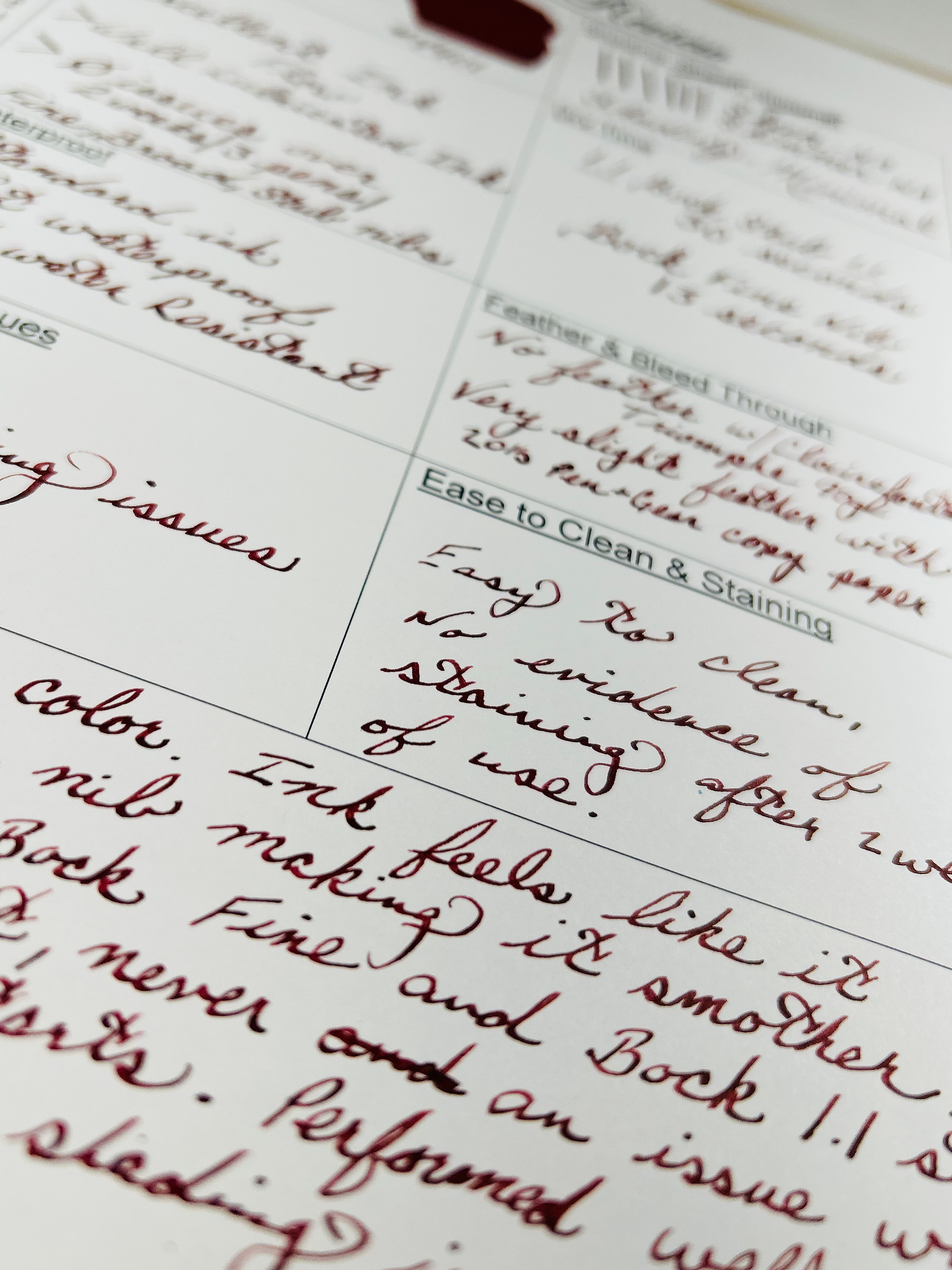 KWZ Marron Fountain Pen Ink Sample