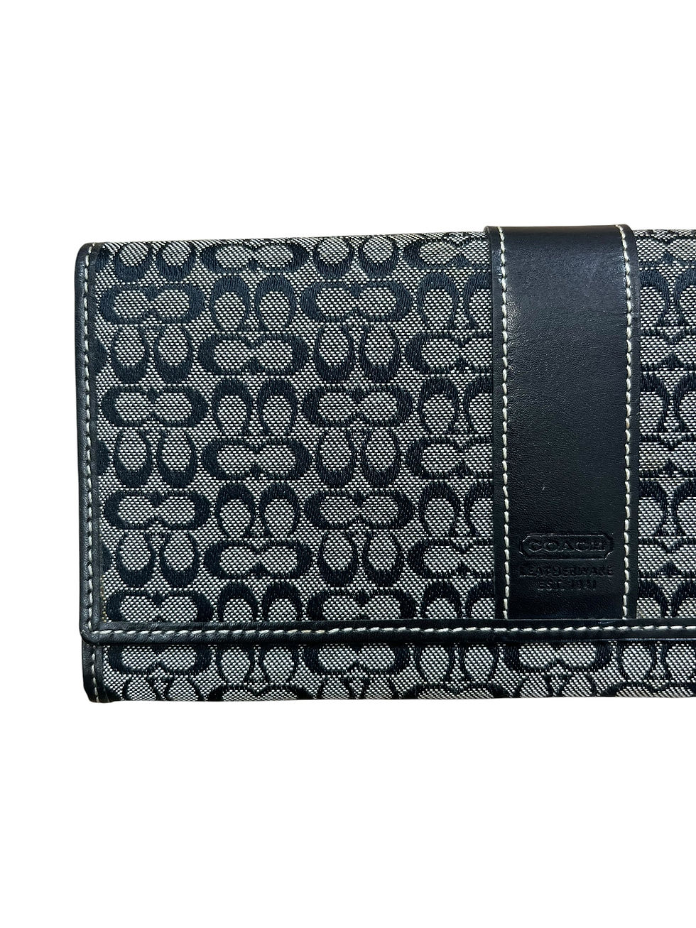 Thumbnail: Vintage Coach Signature Long Flap Purse