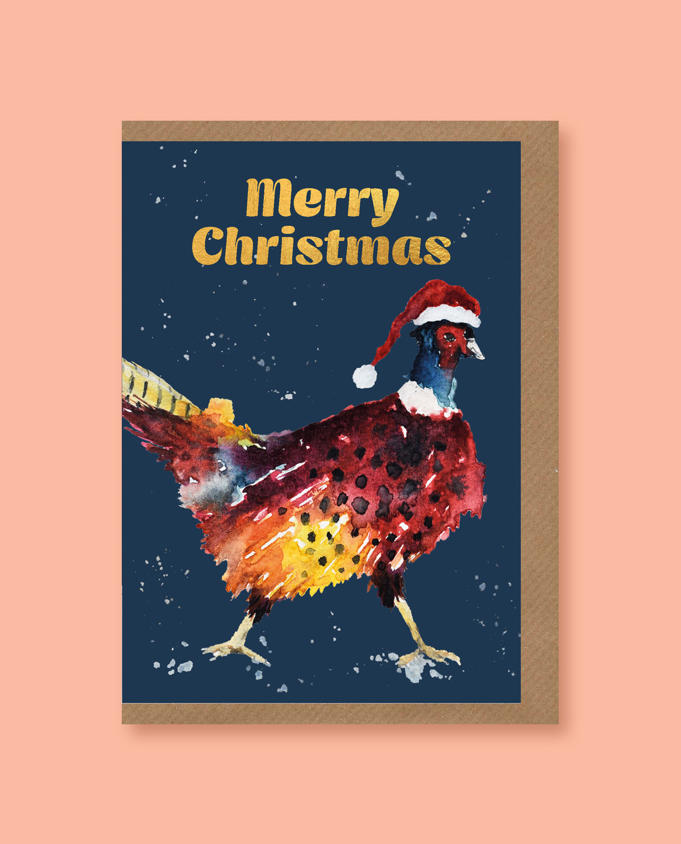 'Merry Christmas' Pheasant card