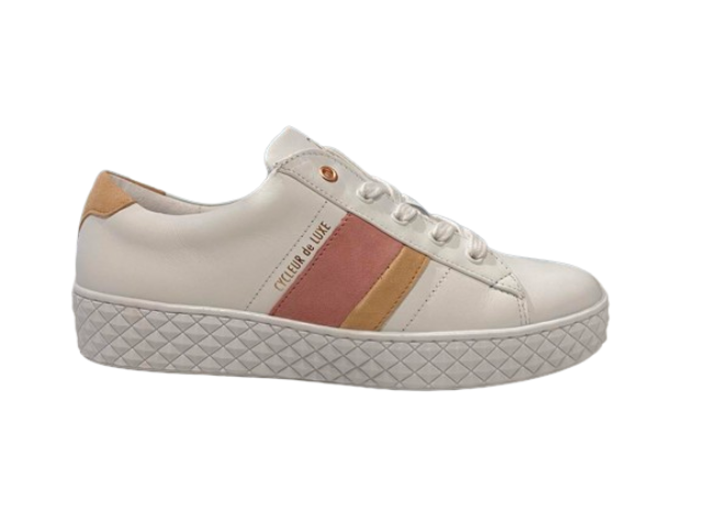 CYCLEUR DE LUXE SNEAKER VOLATA WIT/ROZE