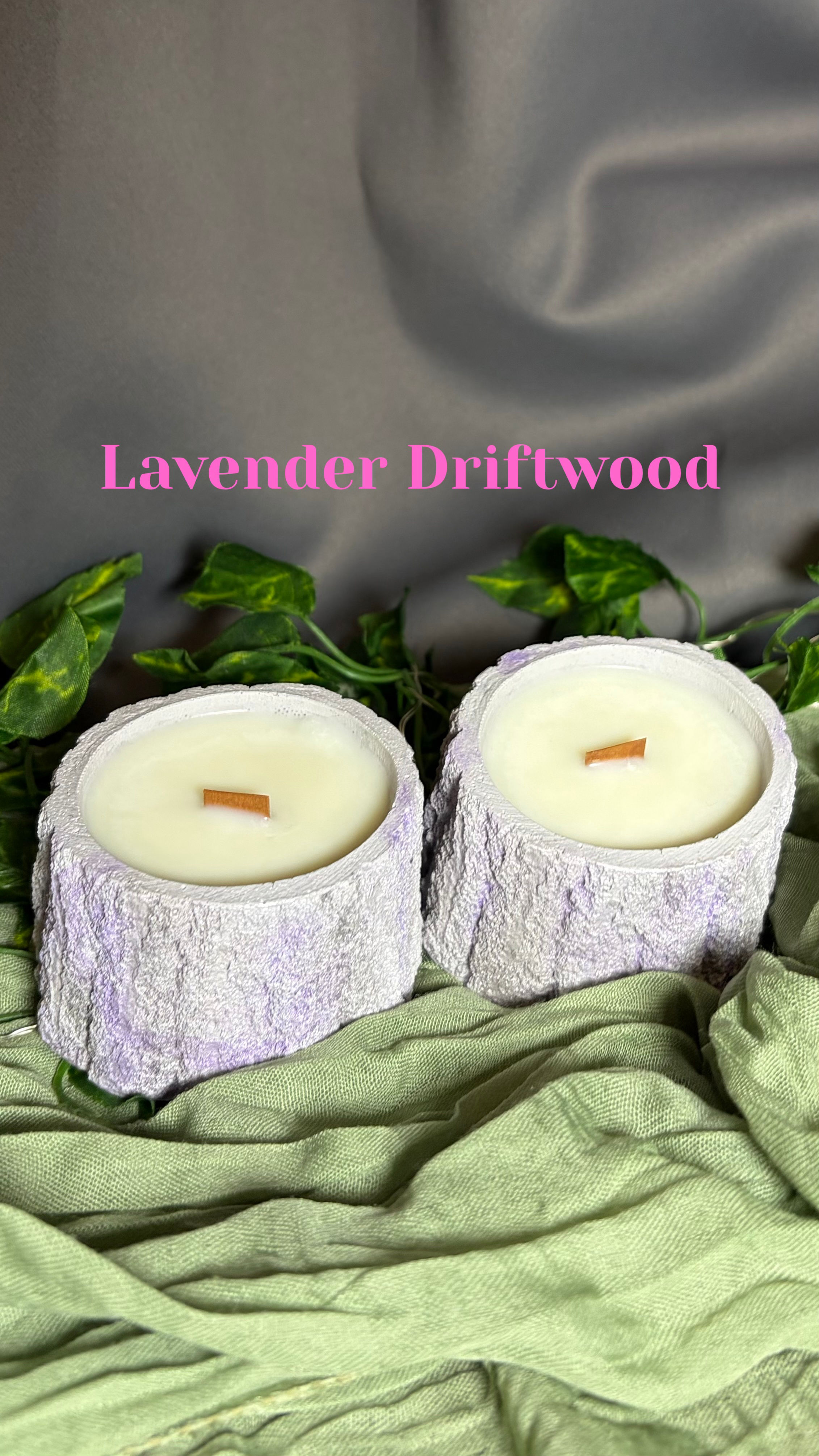 2oz - Tree Stump - Keepsake - Handmade Vessel - Soy Wax Scented Candle -