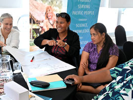 Participants of the media masterclass, Tonga