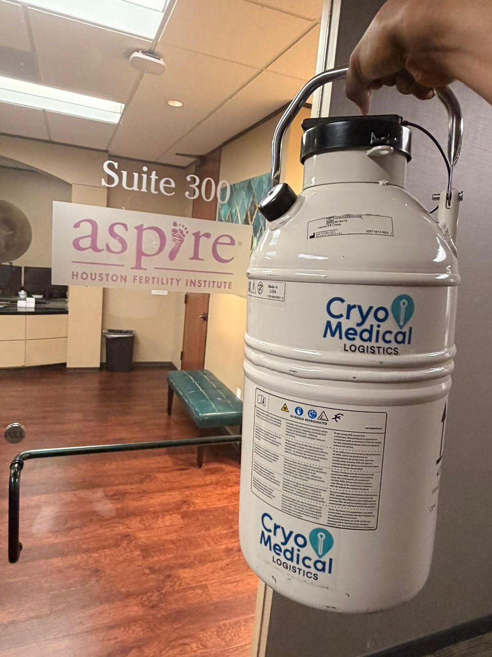 Supervised Embryo, Sperm & Egg Shipping from Houston, Texas to Nigeria