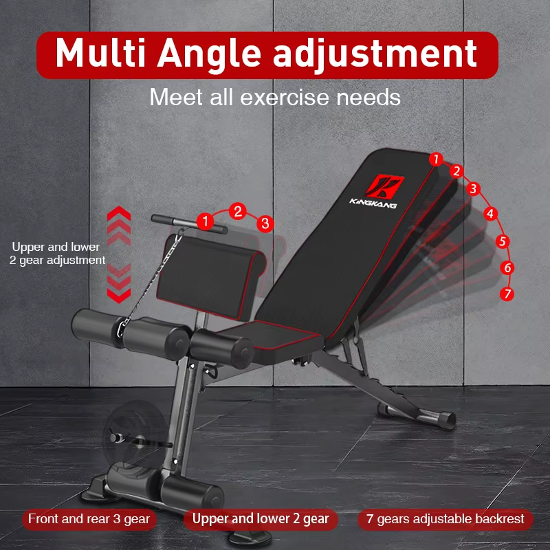 Thumbnail: Multi-Functional Dumbbell Bench and Push Rack Combination, Adjustable Weight Ben