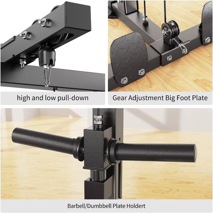 Thumbnail: Power Rack Power Cages Multifunction Squat Rack with Cable Crossover System Sele