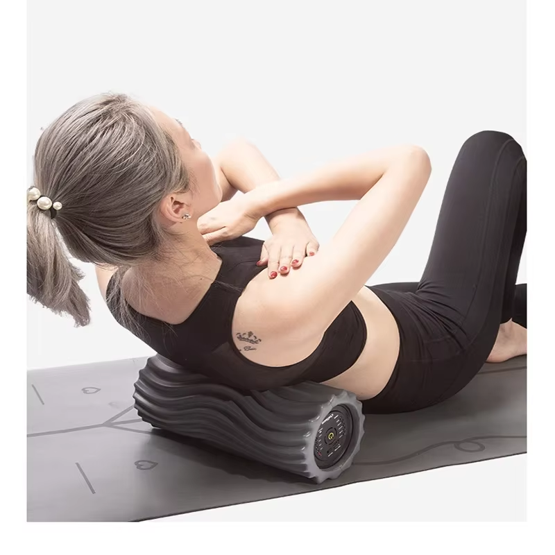 Thumbnail: Foam Shaft Electric Foam Roller Yoga Home Gym Vibration Massage 4 or 5 Speeds Co