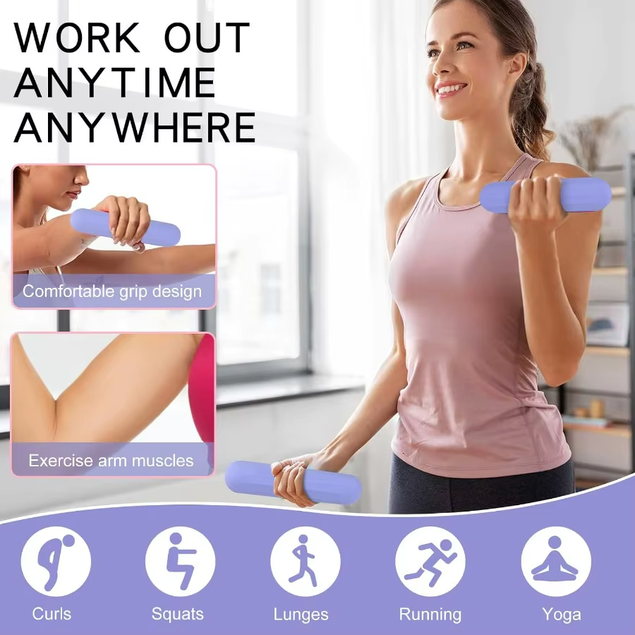 Thumbnail: Dumbbell Hand Weight Bars for Women,3Lbs Dumbbells Set of 2 or 1Pcs Kettlebell R