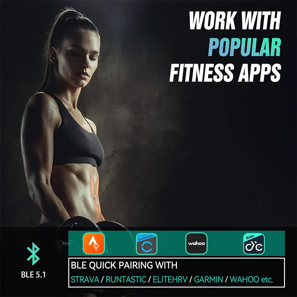 Thumbnail: Fit woman, WORK WITH POPULAR FITNESS APPS, NNEOBA Military Smart Watch.