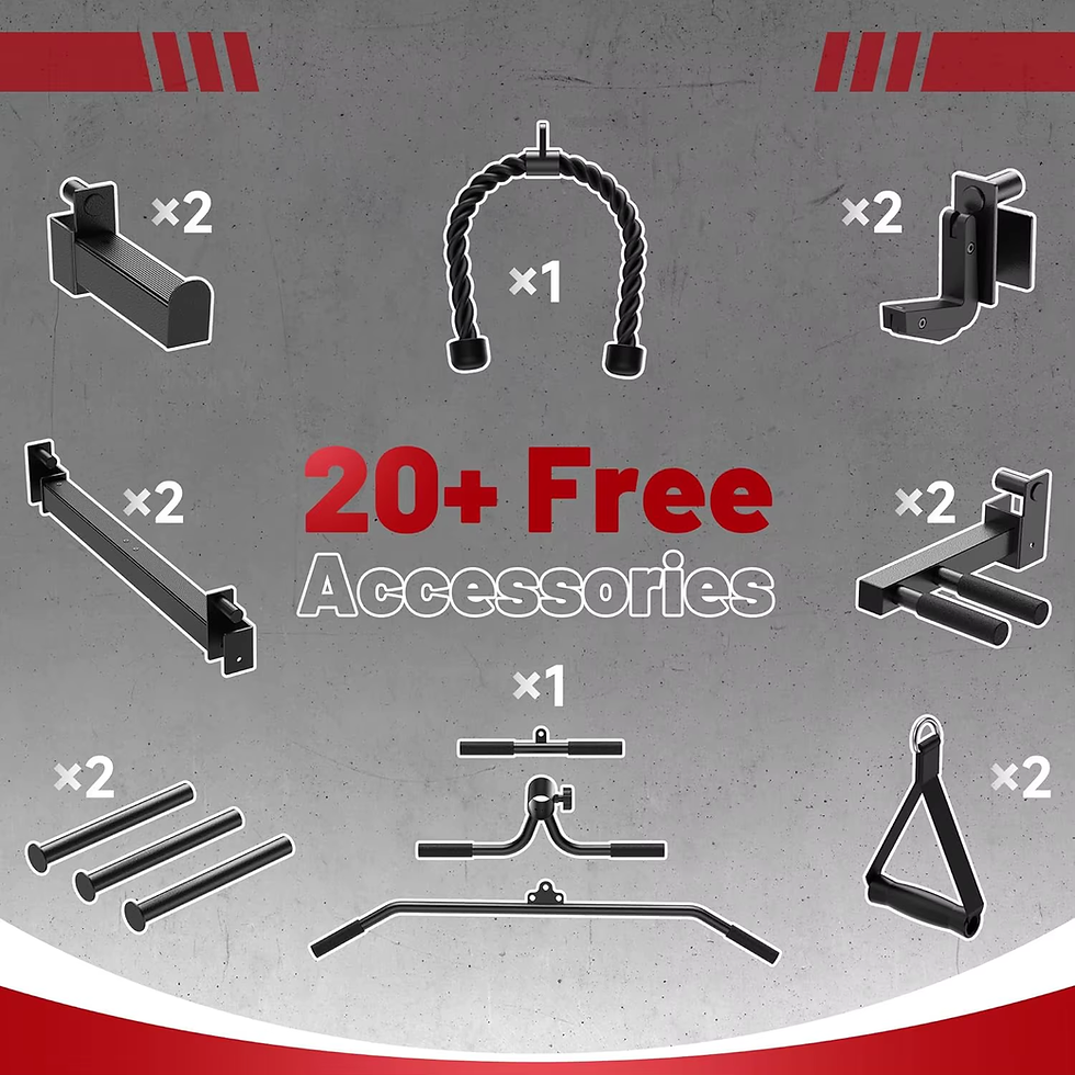 Thumbnail: Power Cage,1500Lbs Multi-Function Power Rack with Adjustable Cable Crossover Sys