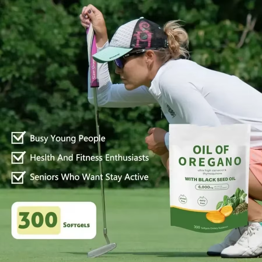 Thumbnail: 300 Capsules Oil of Oregano with Black Seed Oil - Natural Antioxidants for Fitne