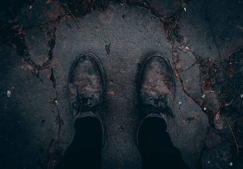 Zapatos fangosos