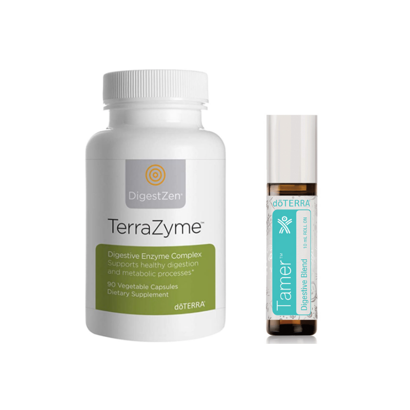 doterra's TerraZyme and Tamer roller bottle blend