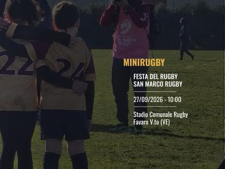 IL MINIRUGBY ACCENDE LA STAGIONE