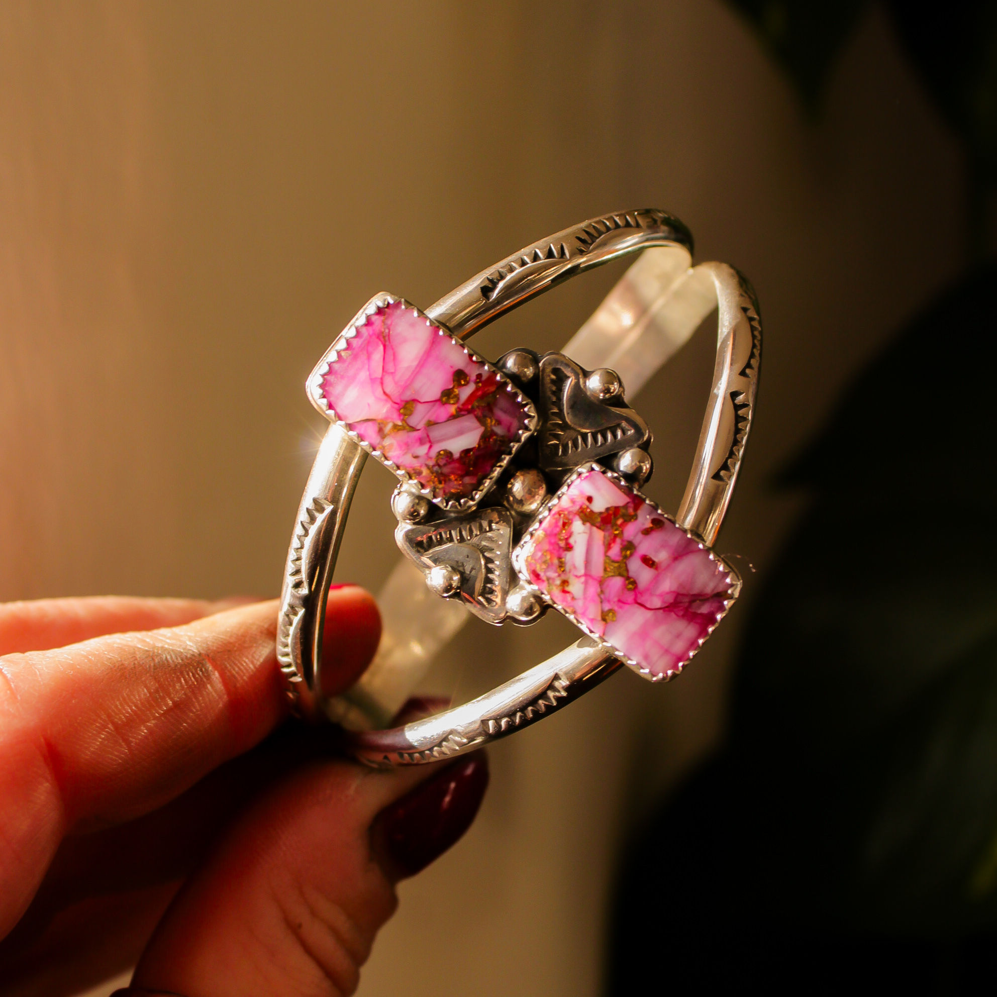 Totem Dahlia Turquoise Statement Cuff