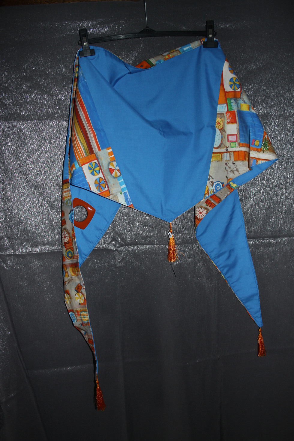 Miniature : grand foulard parasols bleu vif