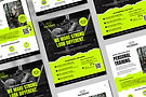 Explore a results-driven flyer design created for Iron District Athletics—a fitness brand committed to helping clients crush their goals through personal training and expert coaching.