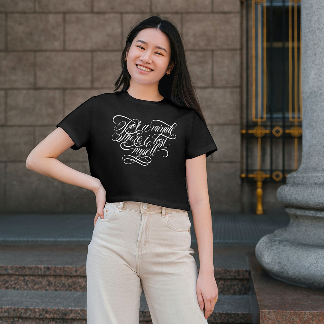 Playera Lettering Negra