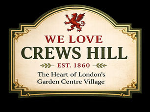 Crews Hill sign in Enfield