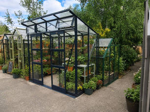 Greenhouses on display in Crews Hill, reflecting the area's horticultural working landscape