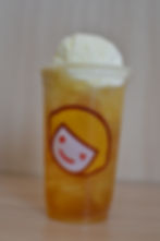 Milk Tea with Salted Cheese Ice Cream