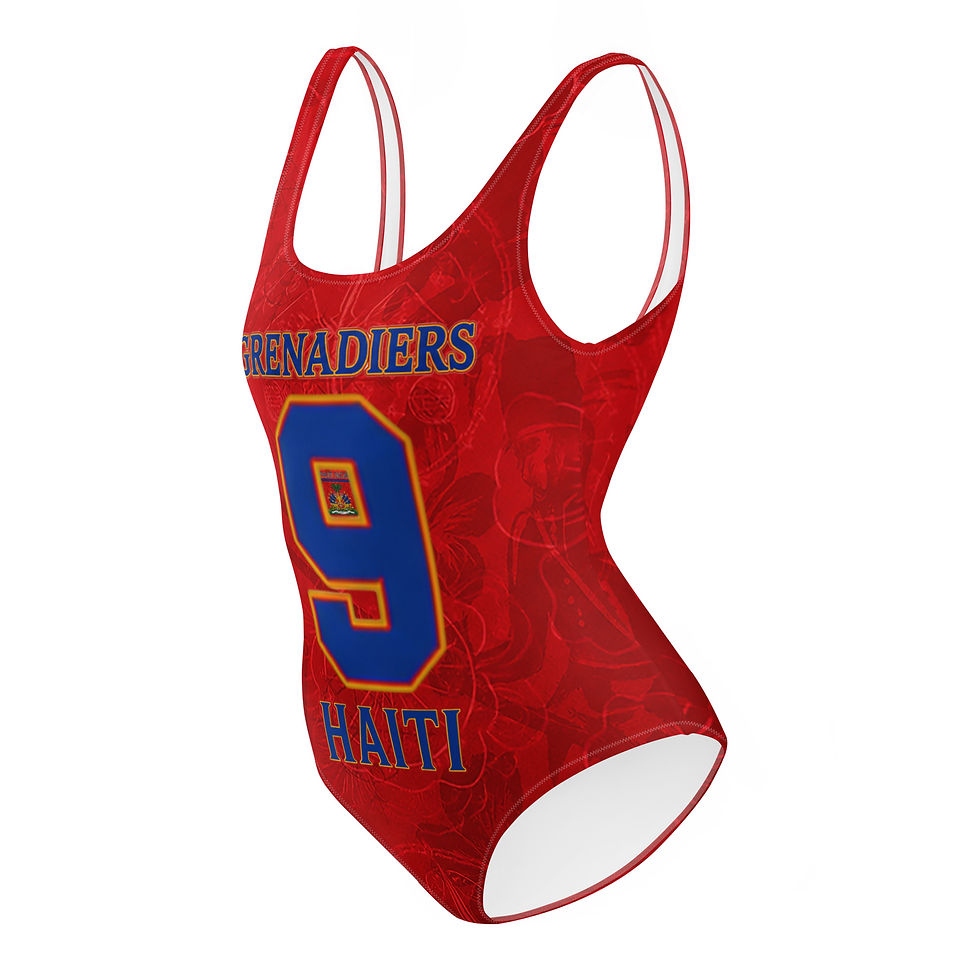 Thumbnail: GRENADIERS #9 - RED - HAITI WORLD CUP 26 - ONE-PIECE SWIMSUIT 