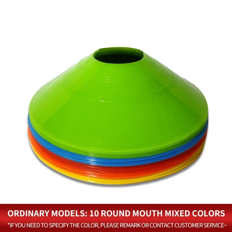 Miniatura: 10pcs Cone Set Football Training Equipment for Kid Pro Disc Cones Agility Exerci