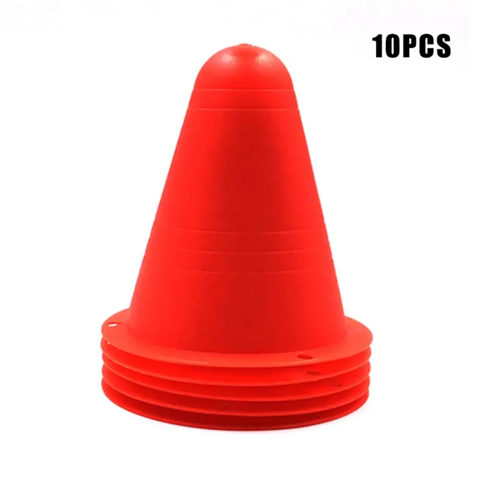 Miniatura: 10pcs Agility Maker Cones for Slalom Roller Skating Training Traffic Cone Sports