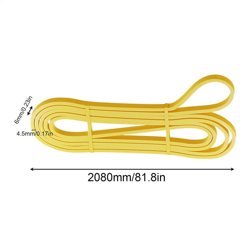 Miniatura: Resistance Workout Bands Set Elastic Strength Training & Stretching Equipment Fo