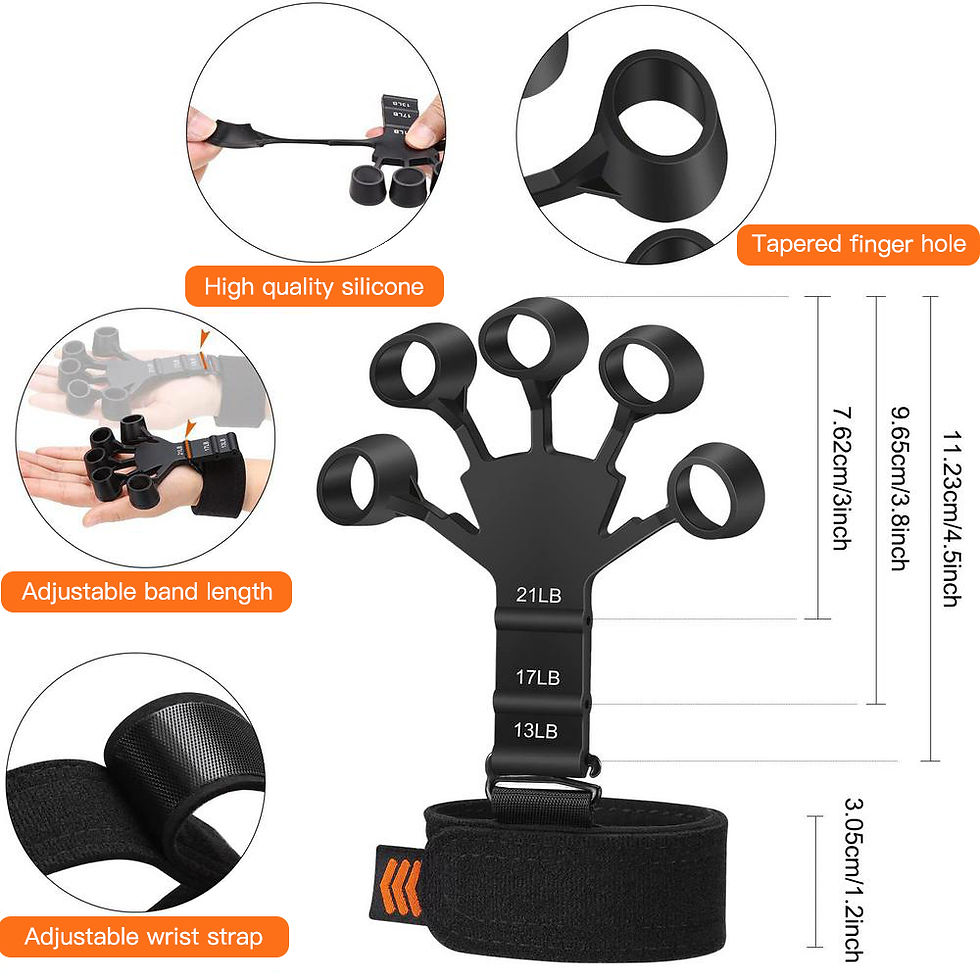 Miniatura: Hand Grip Strengthener Physical Tools Guitar Finger Trainer Training and Exercis