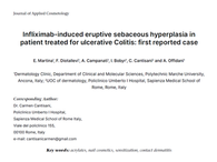 Infliximab-induced eruptive sebaceous hyperplasia inpatient treated for ulcerative Colitis.