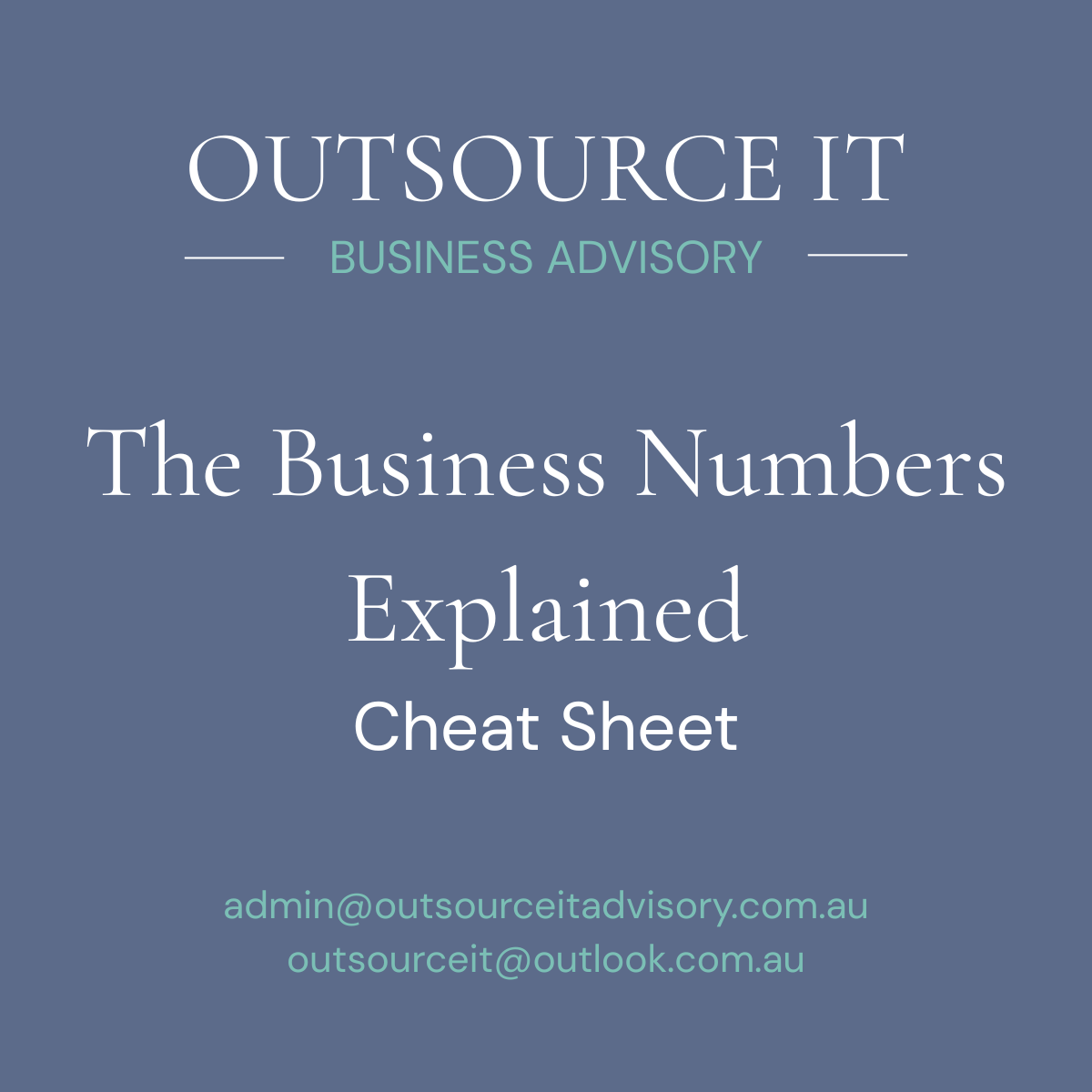 Business Numbers Explained - Cheat Sheet