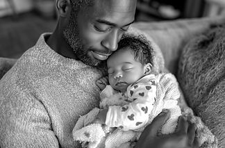 castlebass_a_black_father_holding_his_newborn_baby_in_his_arms__28ab2347-e028-4b5b-814d-90