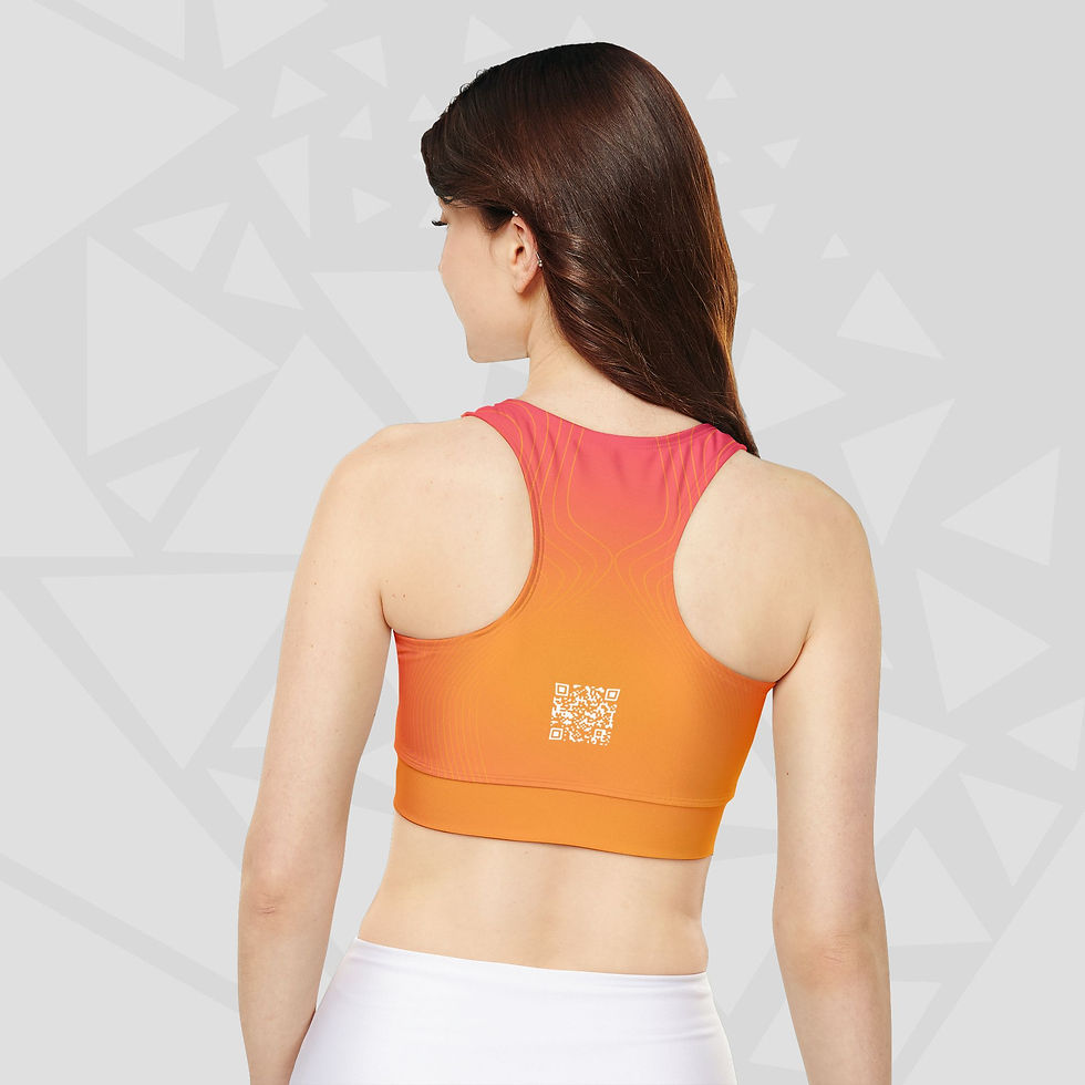 Thumbnail: Comfortable Fully Lined Padded Sports Bra for Active Women