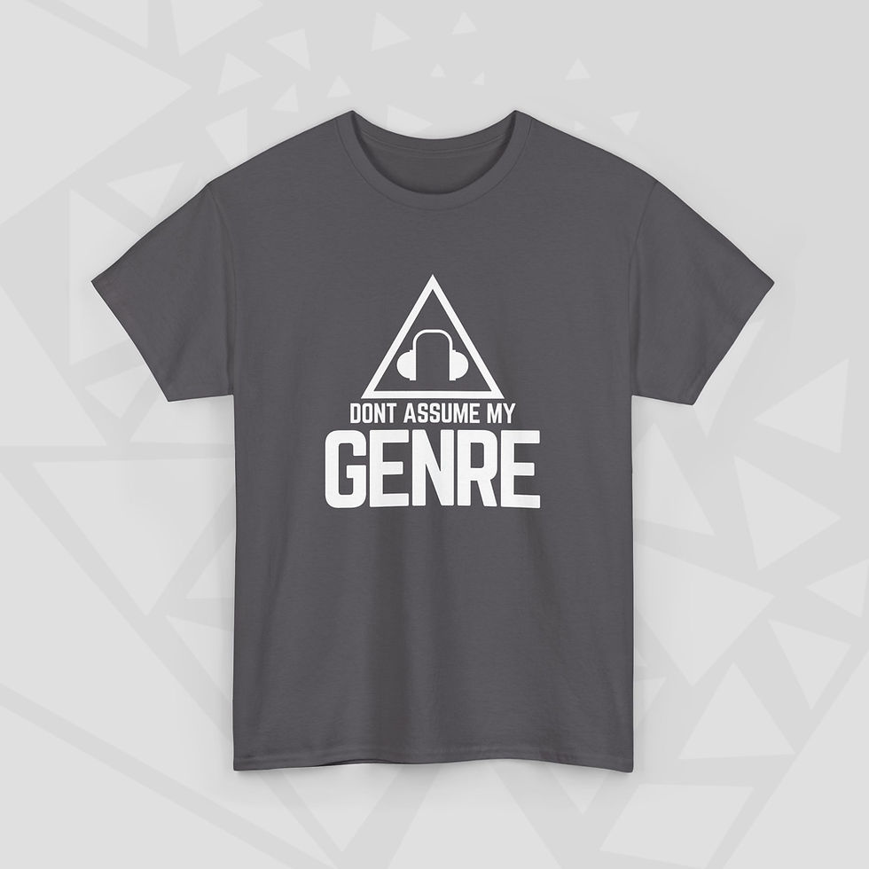 Thumbnail: Don't Assume My Genre Heavy Cotton Tee