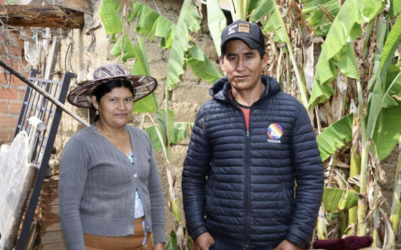 Don Hilarión Choque y su esposa 