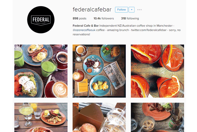 Social Media Marketing | Manchester | Federal Cafe Bar